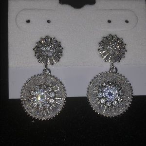 CZ Silver Earrings